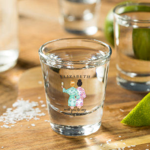 Bent u mijn Maid of Honor proposal Gift? Shot Glas