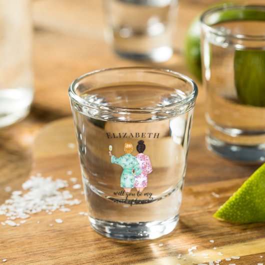 Bent u mijn Maid of Honor proposal Gift? Shot Glas