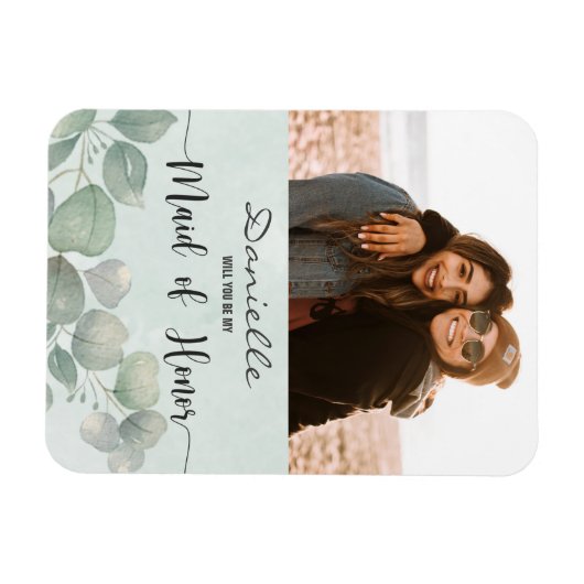 Bent u mijn Maid of Honor Sage green? Magneet (Horizontaal)