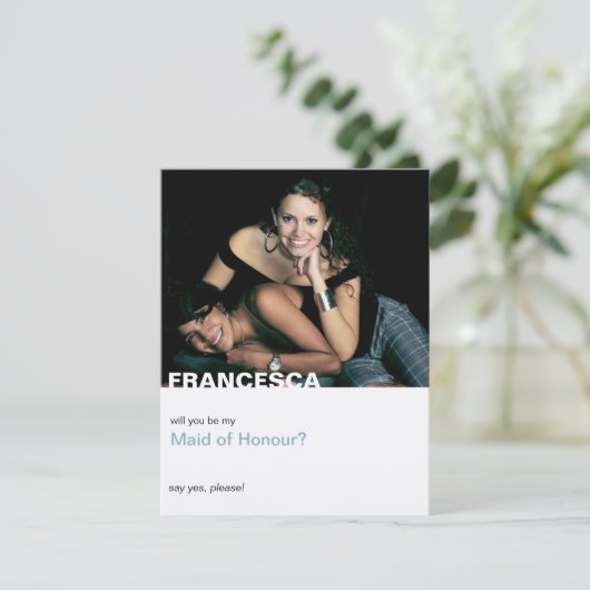 Bent u mijn Maid van de eervolle moderne foto? Kaart (Staand voorkant)