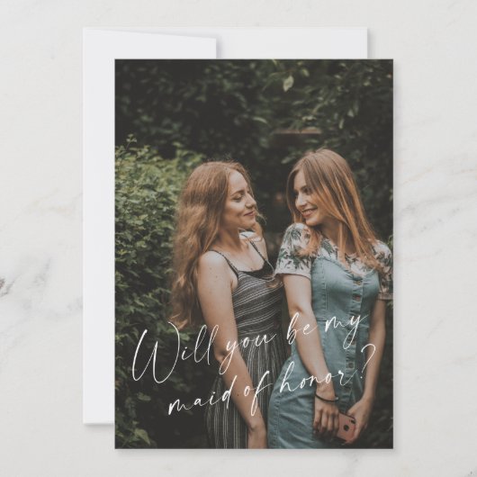 Bent u mijn Maid van een eerbetoon-fotovoorstel-ka Kaart (Voorkant)