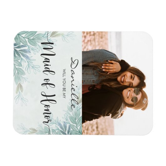 Bent u mijn Maid van Eer Sage Green Magnet? Magneet (Horizontaal)