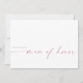 Bent u mijn Man van eer? | Blush roze (Voorkant)