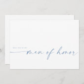 Bent u mijn Man van eer? | Dusty Blue (Voorkant / Achterkant)