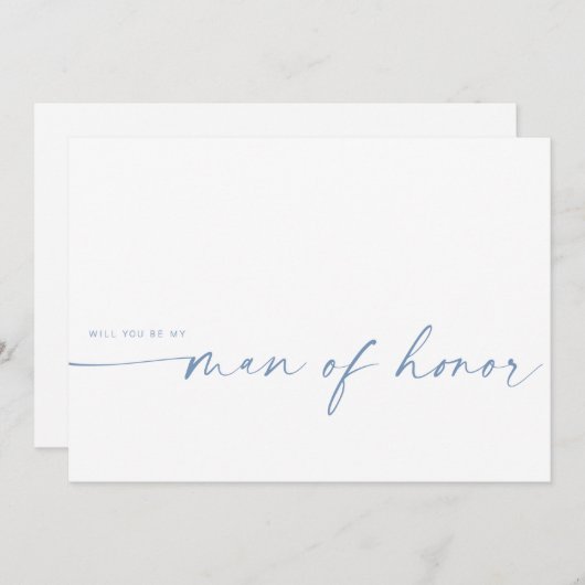 Bent u mijn Man van eer? | Dusty Blue (Voorkant / Achterkant)