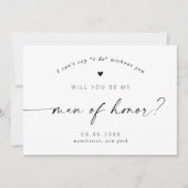 Bent u mijn Man van het Elegant Manuscript van de  Kaart (Voorkant)