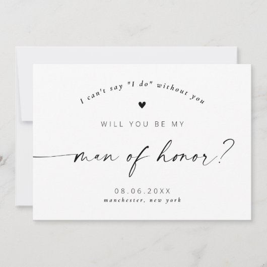 Bent u mijn Man van het Elegant Manuscript van de Kaart (Voorkant)