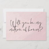 Bent u mijn Matron of Honor Briefkaart? Kaart (Voorkant)