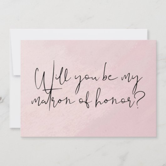 Bent u mijn Matron of Honor Briefkaart? Kaart (Voorkant)
