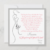 Bent u mijn Matron of Honor? Kaart (Voorkant)