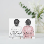 Bent u mijn Matron of Honor? Meisjes in Robes Inv Kaart (Staand voorkant)