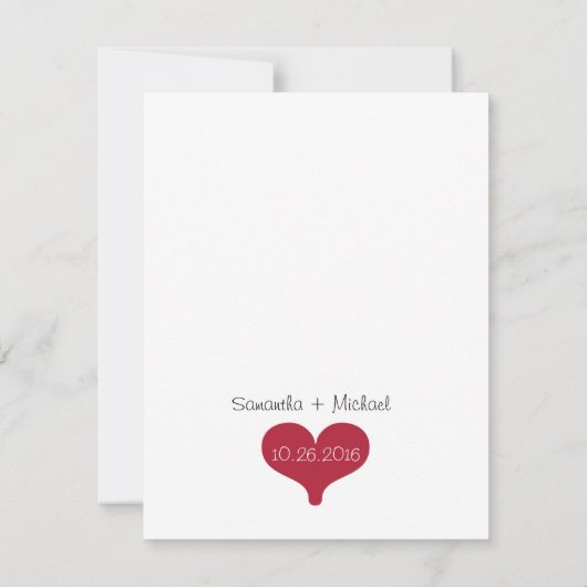 Bent u mijn Matron of Honor? Rood/zwart gedicht Kaart (Achterkant)