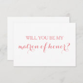 Bent u mijn matron van de Bridal-wedstrijd? Kaart (Voorkant / Achterkant)