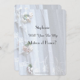 Bent u mijn matron van de  Lace Uitnodigen? Kaart