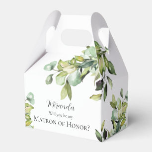 Bent u mijn Matron van Eer Green Botanicals? Bedankdoosjes