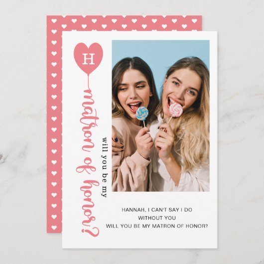 Bent u mijn matron van eervolle foto? (Voorkant / Achterkant)