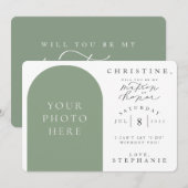 Bent u mijn matron van het eervolle Fotovoorstel K Kaart (Voorkant / Achterkant)