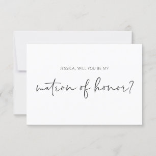Bent u mijn matron van het eervolle voorstel Kaart