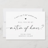 Bent u mijn matron van het Elegant Manuscript? Kaart (Voorkant)