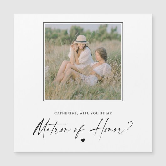 Bent u mijn matron van het Honor Wedding Foto? (Voorkant)