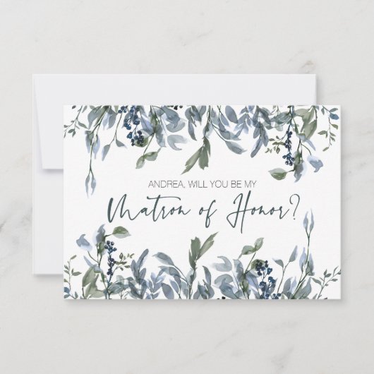 Bent u mijn matron van Honor Sage Silver Green? (Voorkant)