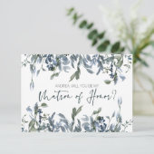 Bent u mijn matron van Honor Sage Silver Green? (Staand voorkant)