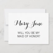 Bent u mijn meisje van Elegant Calligrafie? Kaart (Voorkant)