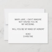 Bent u mijn meisje van Elegant Calligrafie? Kaart (Achterkant)