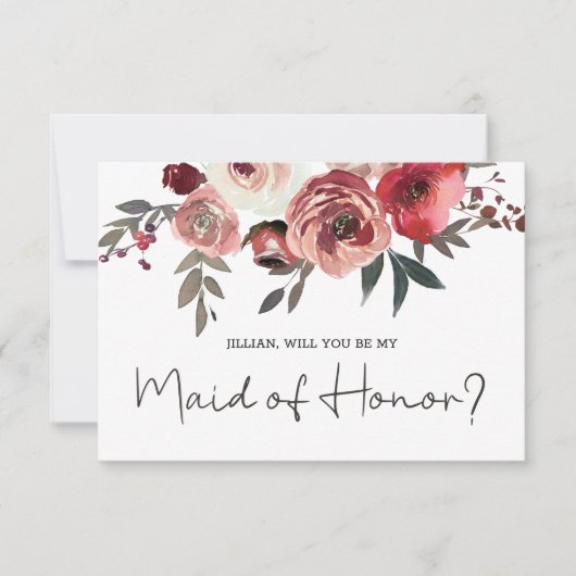 Bent u mijn meisje van het Honor Red Blush-Roos? (Voorkant)