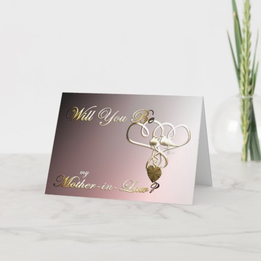 Bent u mijn moeder in de wet Wedding card? Bedankkaart (Voorkant)