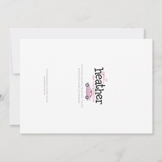 Bent u mijn MOH? Bl Bun Bride Dk Br Bun Maid Bedankkaart (Achterkant)