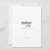 Bent u mijn MOH? Br Bun Bride Bl Bun Maid Bedankkaart (Achterkant)