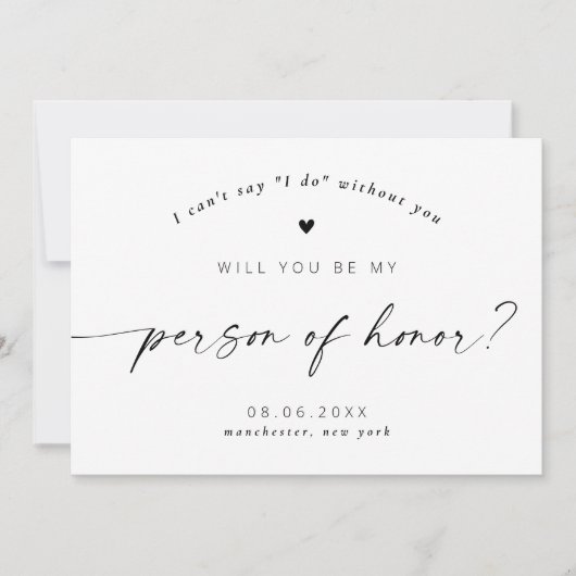 Bent u mijn Persoon van Elegant Manuscript? Kaart (Voorkant)