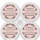 Bent u mijn persoonlijke Bridesmaid-naam? Sticker (Voorkant)