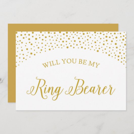 Bent u mijn Ring Bearer Weddenschap-kaartje? Kaart (Voorkant / Achterkant)