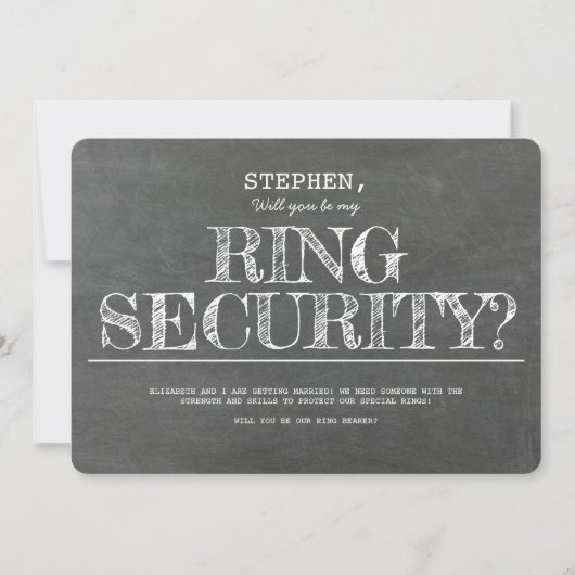 Bent u mijn schimmelvoorstel voor Ring Security? Kaart (Voorkant)