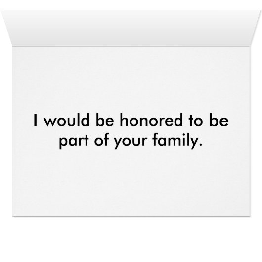 Bent u mijn schoonmoeder? Kaart (Binenzijde Horizontaal (Onderkant))