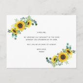 Bent u mijn spreker van het eervolle voorstel? aankondigingskaart (Achterkant)