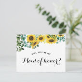 Bent u mijn spreker van het eervolle voorstel? aankondigingskaart (Staand voorkant)