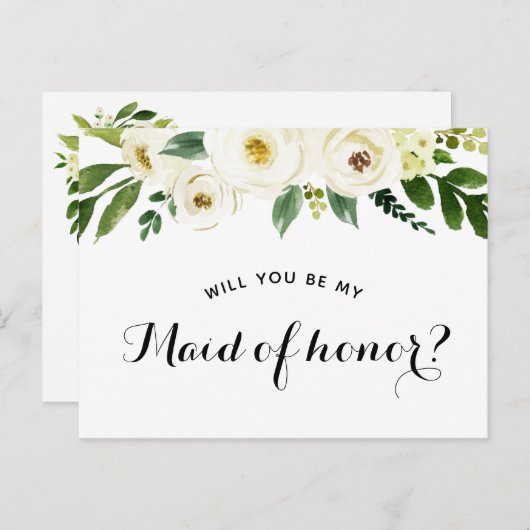 Bent u mijn spreker van het eervolle voorstel? aankondigingskaart (Voorkant / Achterkant)