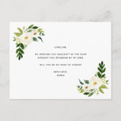 Bent u mijn spreker van het eervolle voorstel? aankondigingskaart (Achterkant)