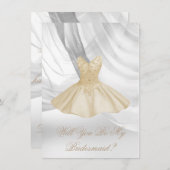 Bent u mijn uitnodiging voor het Bridesmaid? (Voorkant / Achterkant)