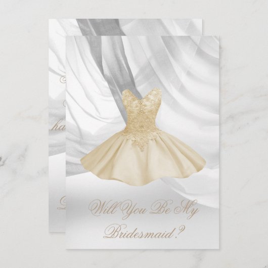 Bent u mijn uitnodiging voor het Bridesmaid? (Voorkant / Achterkant)