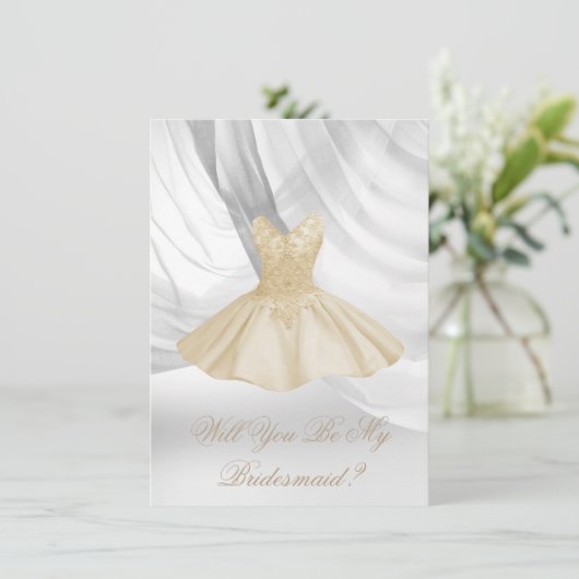 Bent u mijn uitnodiging voor het Bridesmaid? (Staand voorkant)