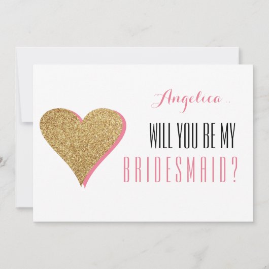 Bent u mijn uitnodiging voor het Bridesmaid? (Voorkant)