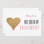 Bent u mijn uitnodiging voor het Bridesmaid? (Voorkant / Achterkant)