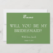 Bent u mijn uitnodiging voor het Bridesmaid? (Voorkant)