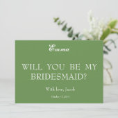 Bent u mijn uitnodiging voor het Bridesmaid? (Staand voorkant)