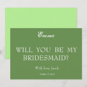 Bent u mijn uitnodiging voor het Bridesmaid? (Voorkant / Achterkant)