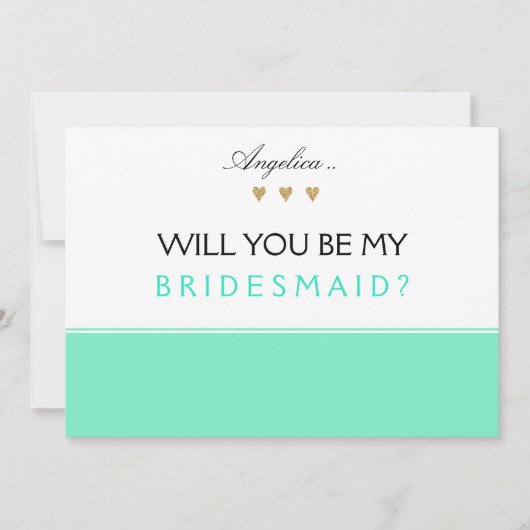 Bent u mijn uitnodiging voor het Bridesmaid? (Voorkant)